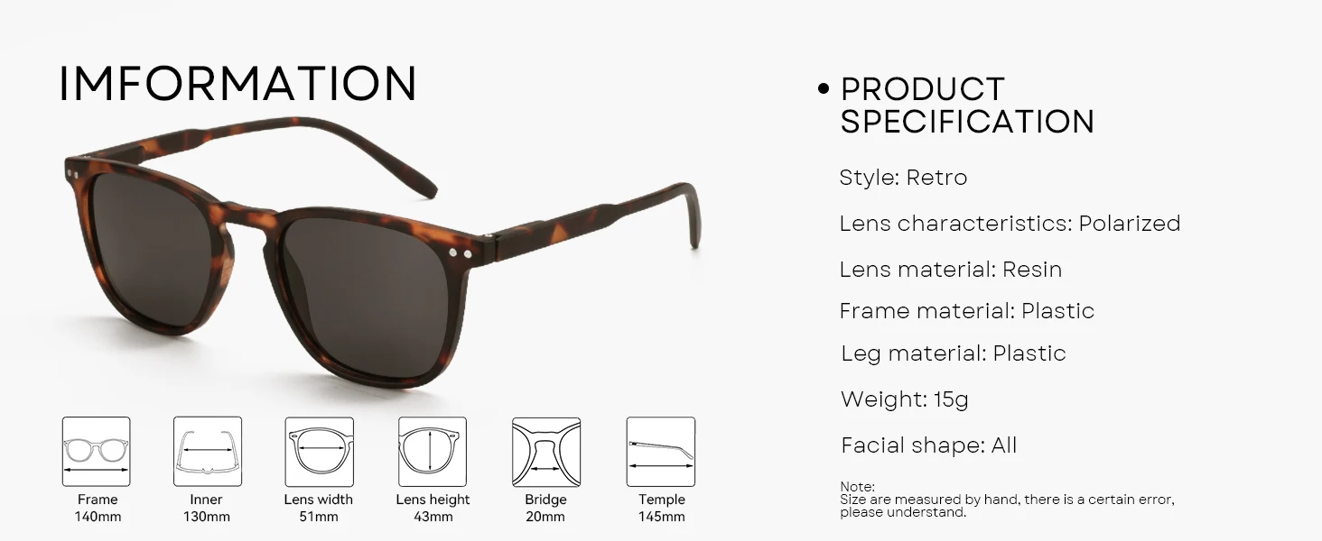 ZENOTTIC Retro Small Round/Square Polarized Sunglasses Vintage Lightweight Frame for Men Women Fashion Shade