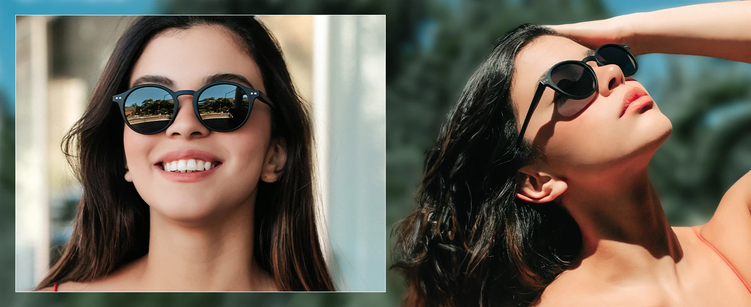ZENOTTIC Retro Small Round/Square Polarized Sunglasses Vintage Lightweight Frame for Men Women Fashion Shade