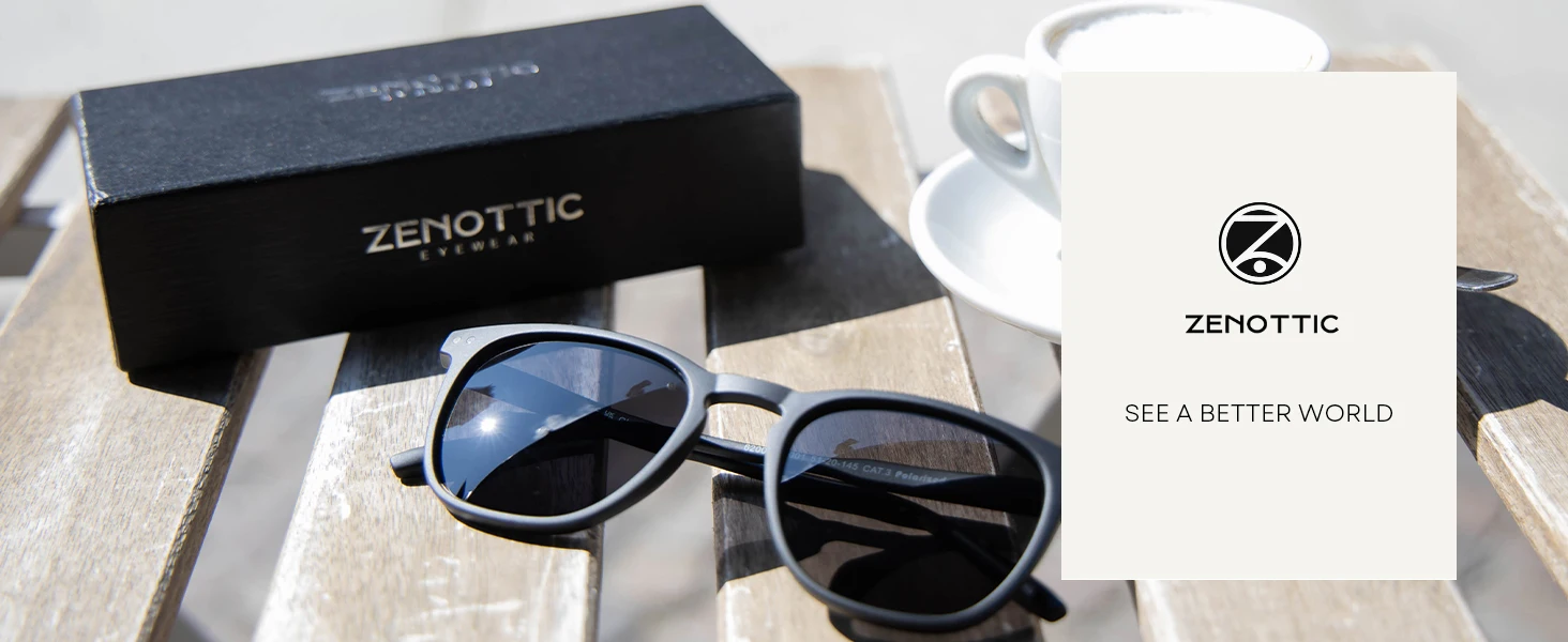 ZENOTTIC Retro Small Round/Square Polarized Sunglasses Vintage Lightweight Frame for Men Women Fashion Shade