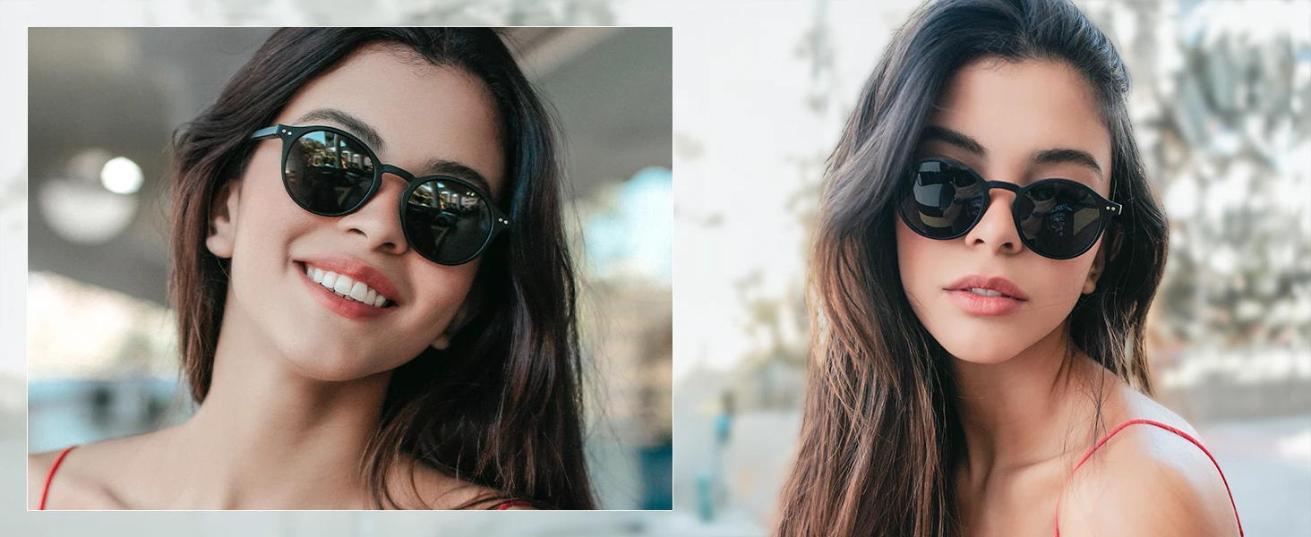 ZENOTTIC Retro Small Round/Square Polarized Sunglasses Vintage Lightweight Frame for Men Women Fashion Shade
