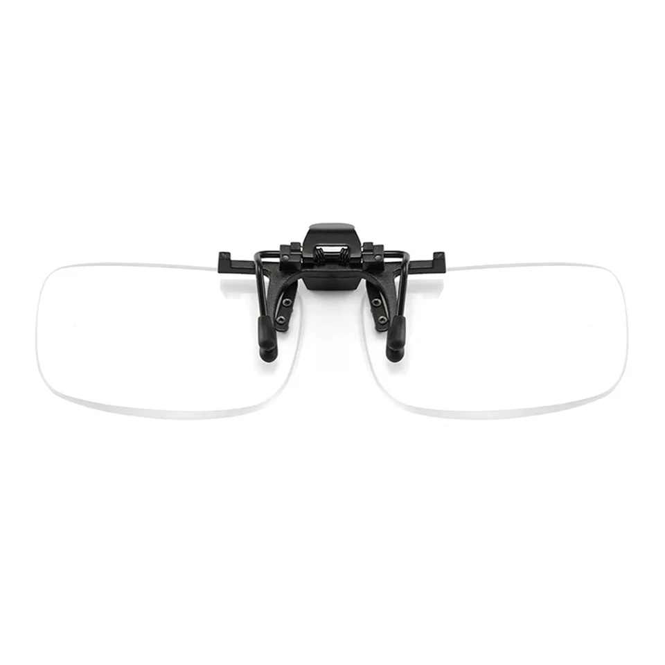 NONOR Unisex Clip on Anti Blue Light Reading Glasses Magnifier Women Men Rimless Portable Presbyopia Glasses Clips Lens