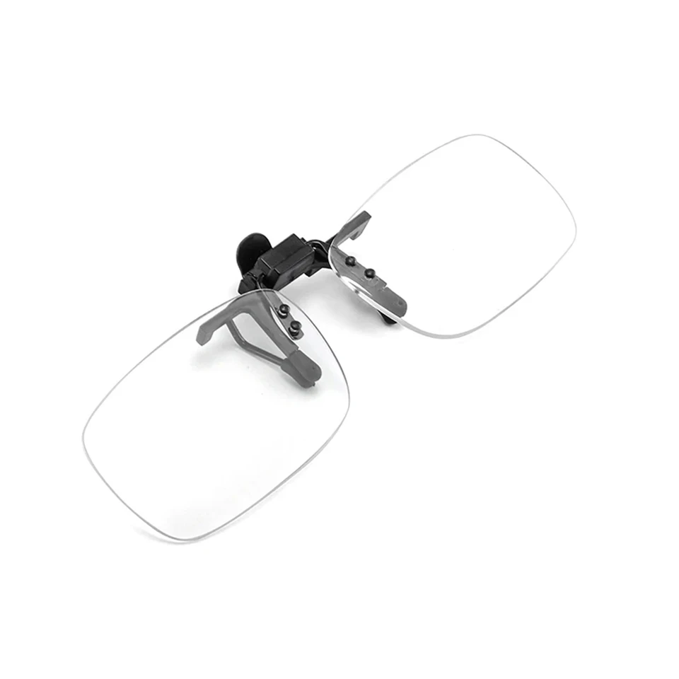 NONOR Unisex Clip on Anti Blue Light Reading Glasses Magnifier Women Men Rimless Portable Presbyopia Glasses Clips Lens