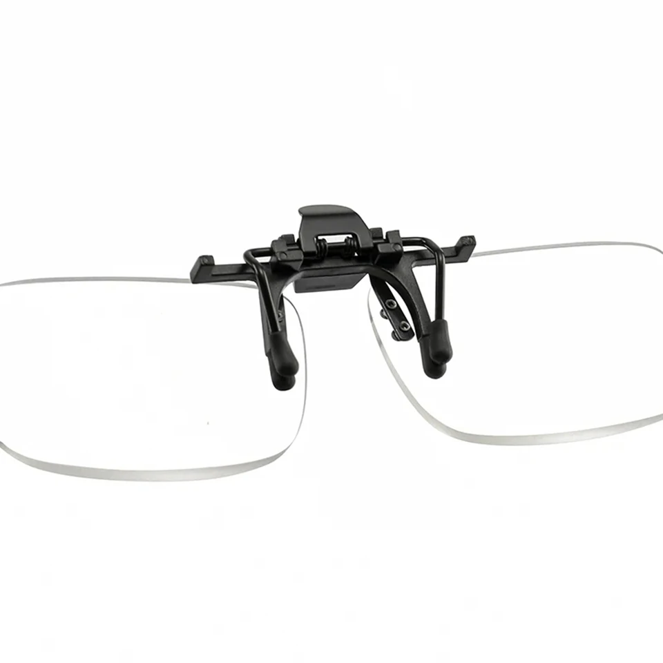 NONOR Unisex Clip on Anti Blue Light Reading Glasses Magnifier Women Men Rimless Portable Presbyopia Glasses Clips Lens