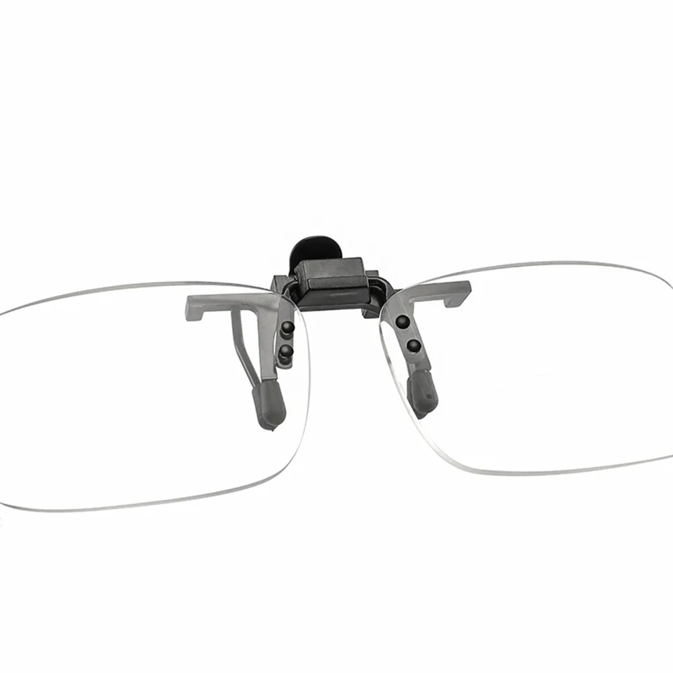 NONOR Unisex Clip on Anti Blue Light Reading Glasses Magnifier Women Men Rimless Portable Presbyopia Glasses Clips Lens