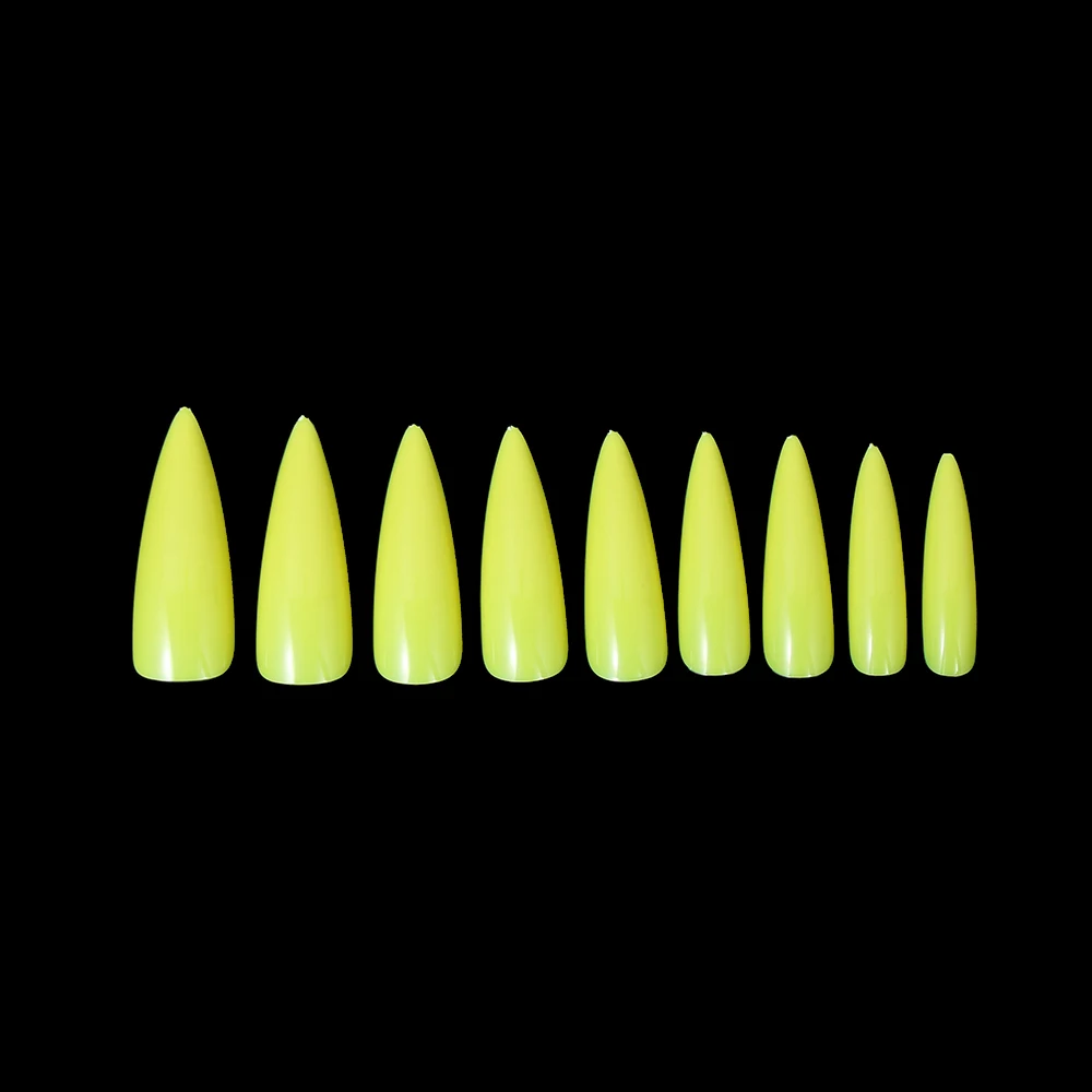 100PCS/Box False Nail Tips Fake Nails Art DIY Long Stiletto Acrylic Manicure DIY Tools Full Style 20 Colors Hot Sale Beauty Tool