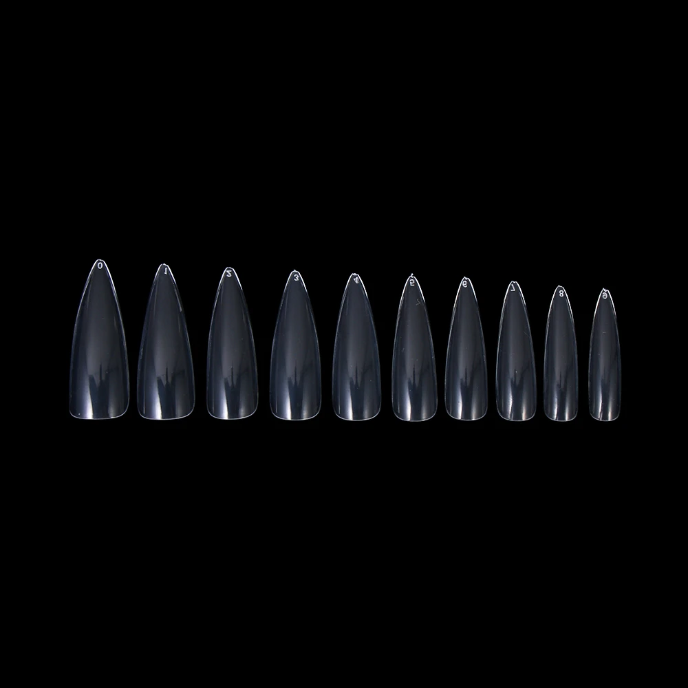 100PCS/Box False Nail Tips Fake Nails Art DIY Long Stiletto Acrylic Manicure DIY Tools Full Style 20 Colors Hot Sale Beauty Tool