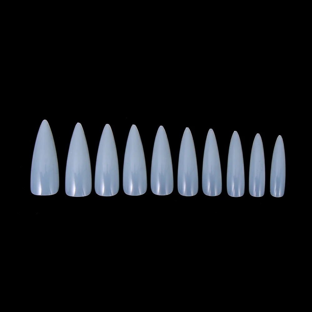 100PCS/Box False Nail Tips Fake Nails Art DIY Long Stiletto Acrylic Manicure DIY Tools Full Style 20 Colors Hot Sale Beauty Tool