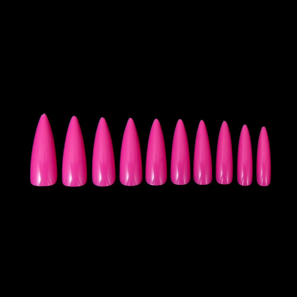 100PCS/Box False Nail Tips Fake Nails Art DIY Long Stiletto Acrylic Manicure DIY Tools Full Style 20 Colors Hot Sale Beauty Tool