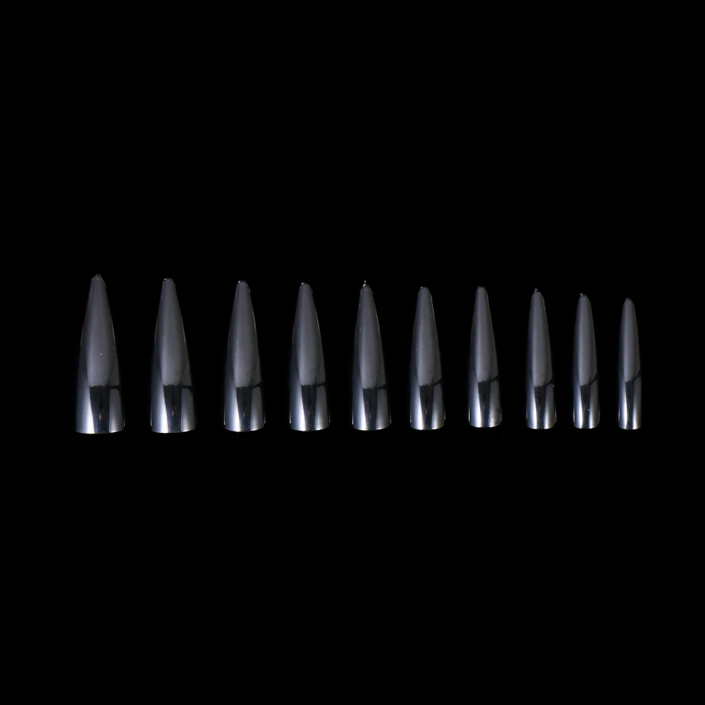 100PCS/Box False Nail Tips Fake Nails Art DIY Long Stiletto Acrylic Manicure DIY Tools Full Style 20 Colors Hot Sale Beauty Tool