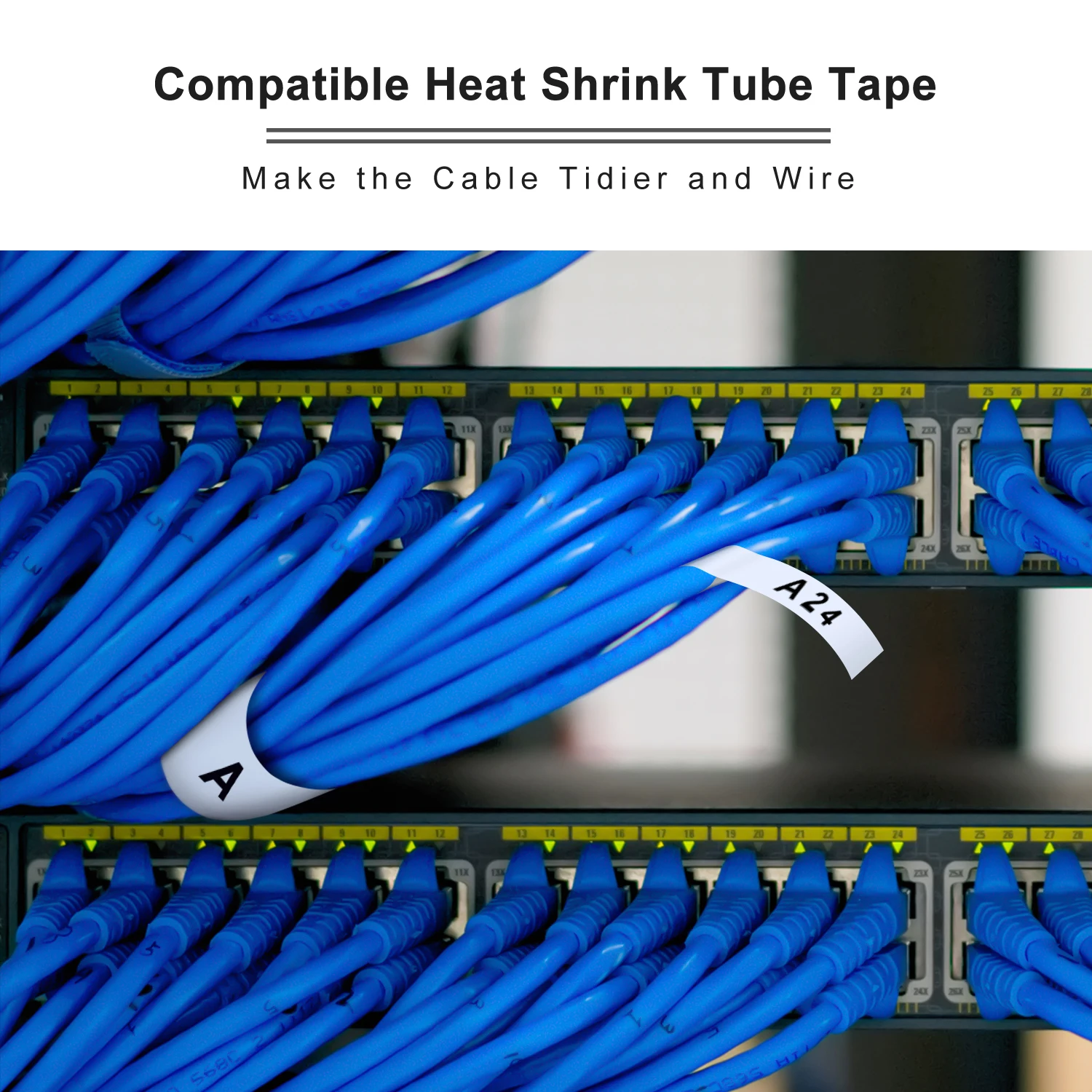 Labelwell 6/9/12mm Heat Shrink Tubes for Brother Hse-231 Hse-221 Hse-211 Hse 231 221 Compatible for Brother P Touch Label Maker