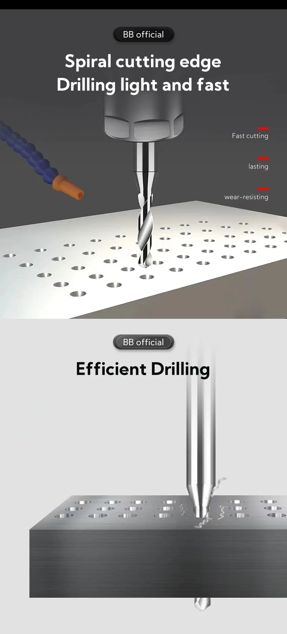 BB Micro Solid Carbide Drill Bit Precision Mini CNC Hole Making 0.15mm to 2.9mm Shank Diameter 3mm 1pcs Metal Steel Plastic