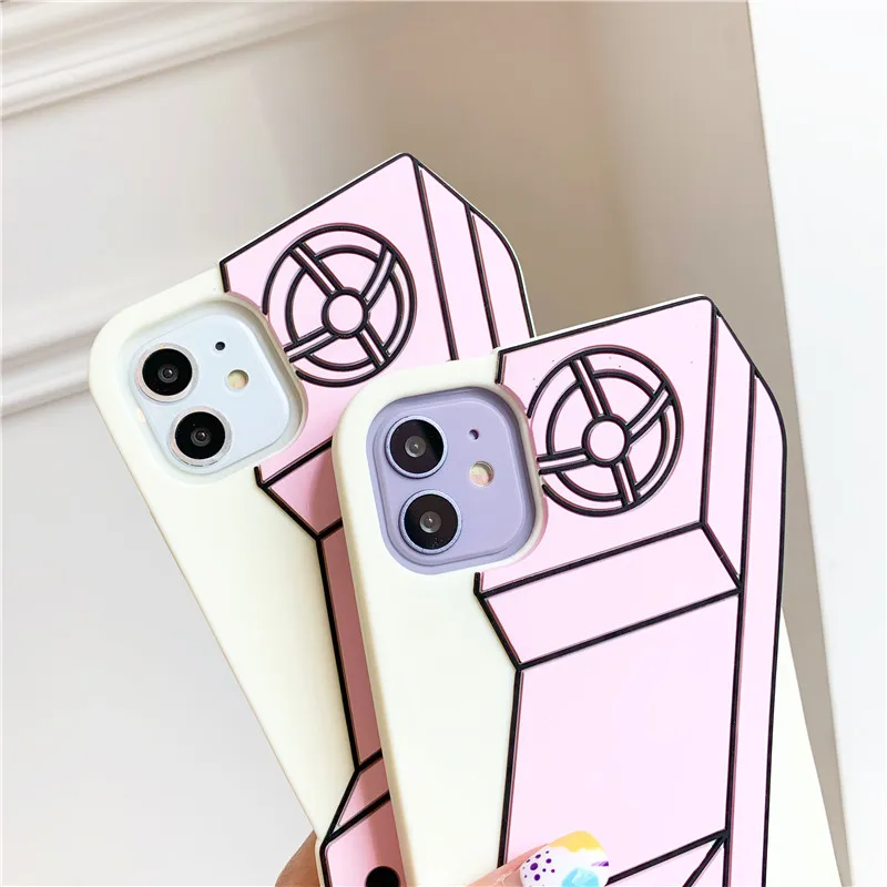 3D Classic Mobile Phone Case for iPhone 17 Pro Max/16/15/14/13/12/11/XR/8/7 Plus Retro Style Telephone Soft Silicone Cover