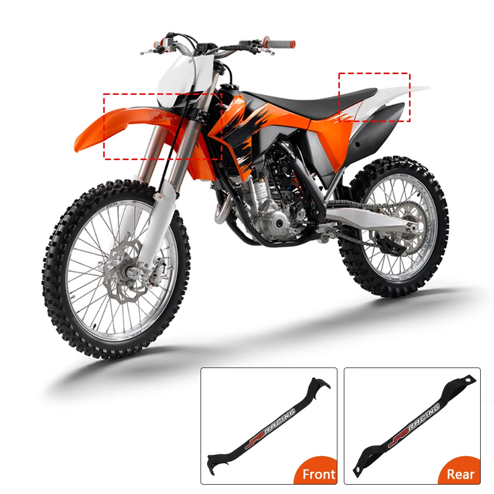 JFG Racing Front Rear Rescue Strap Pull Sling Belt Leashes For KTM 250 350 400 450 500 XCF XCW XCFW SXF EXCF EXC SMR Motorcycle