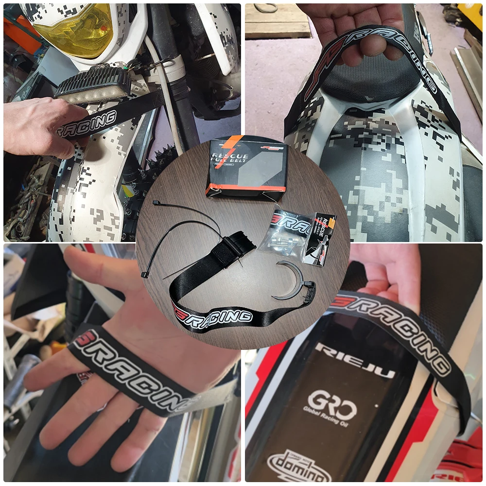 JFG Racing Front Rear Rescue Strap Pull Sling Belt Leashes For KTM 250 350 400 450 500 XCF XCW XCFW SXF EXCF EXC SMR Motorcycle