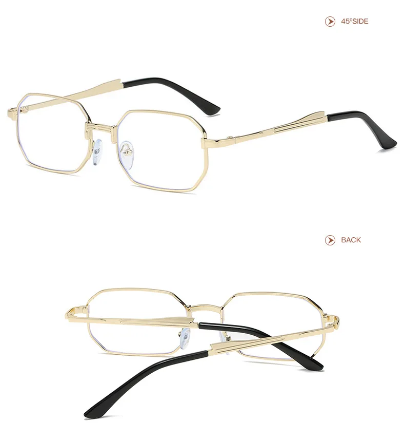 Narrow Men's Sunglasses Fashion Rectangle Women Metal Luxury Brand Sun Glasses 2021 Classic Oculos Masculino Glasses UV400
