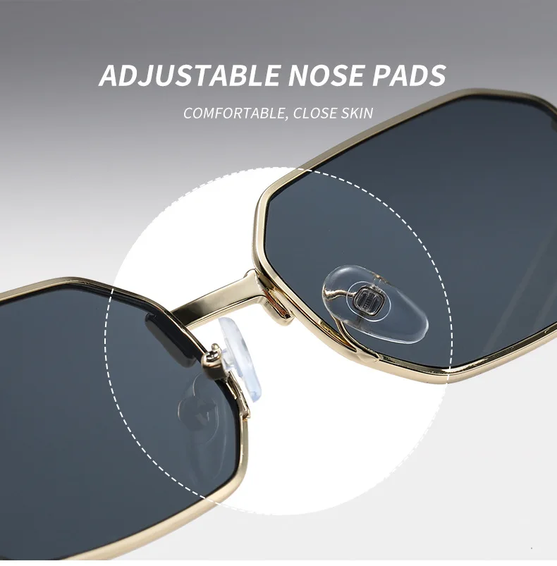Narrow Men's Sunglasses Fashion Rectangle Women Metal Luxury Brand Sun Glasses 2021 Classic Oculos Masculino Glasses UV400