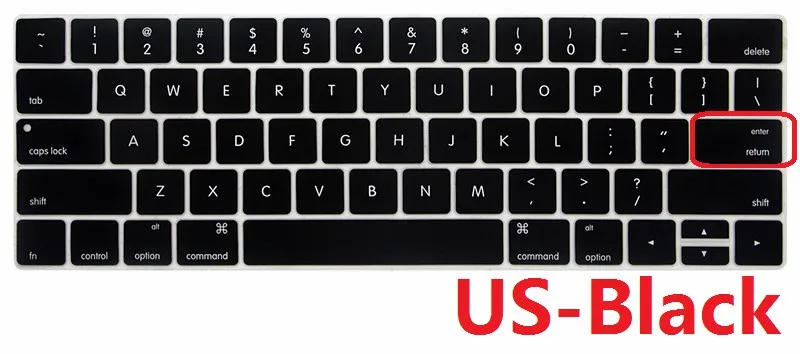 Soft for Macbook Pro 13 15 2016 2018 A1706 A1989 A1707 Keyboard Cover US EU SiliconFor Macbook Pro 13 15 Touch Bar Keyboard Skin