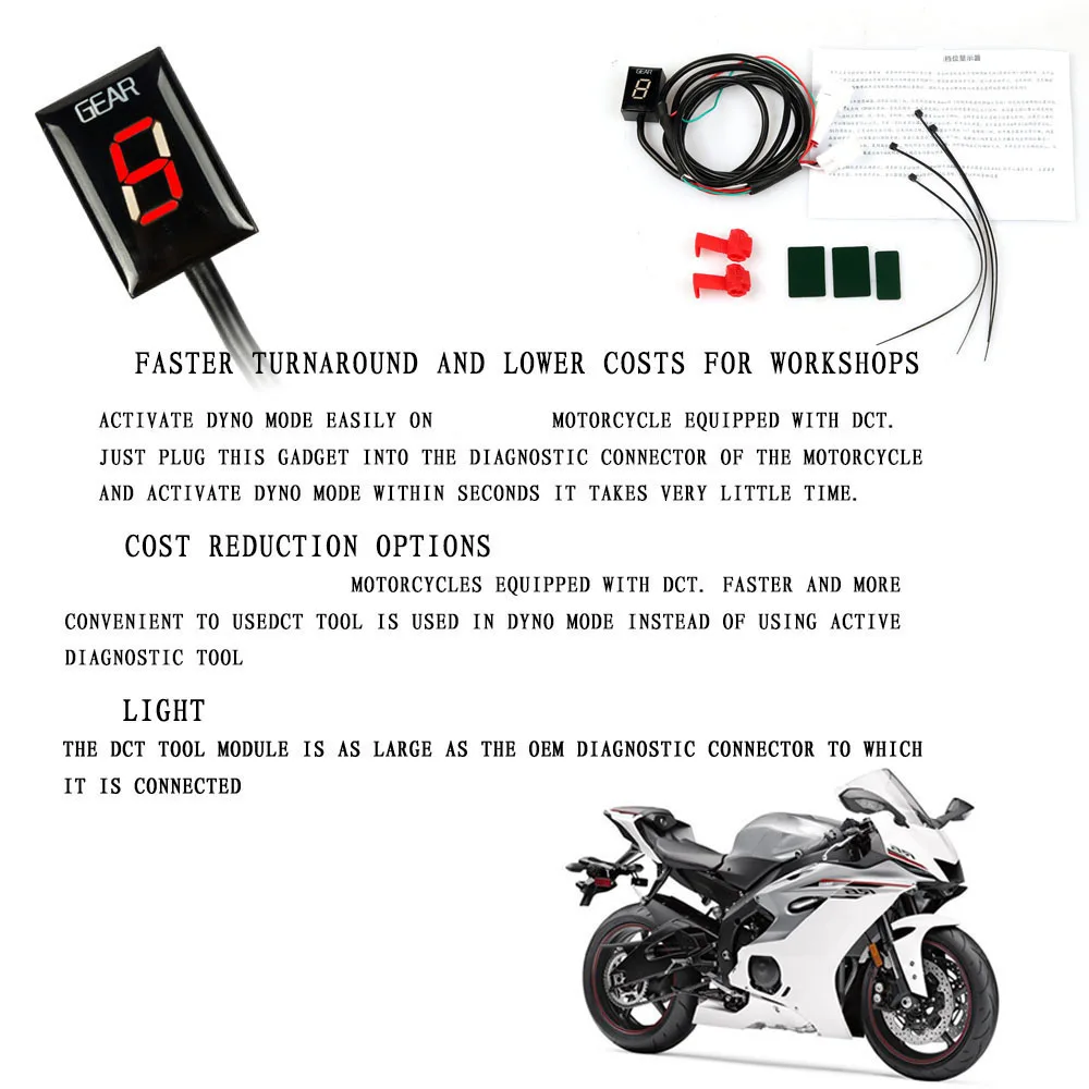 Motorcycle Gear Indicator Gear Display Meter For Yamaha Fjr1300 Bt1100 Fz1n Wr250x Wr450x Xvs1300A Xvs1100 R6s Fzs1000 Road Star