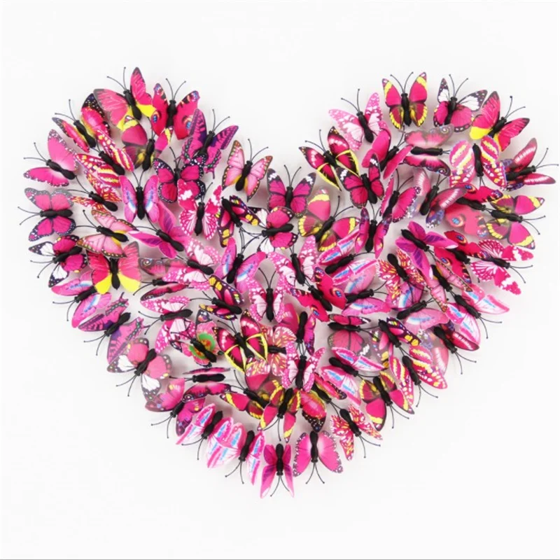 Hair Accessories 20Pcs/Lot PVC Plastic Simulation 3d Butterfly Hairpin Party Decoration Cute Barrette Multicolor Girls Hair Clip