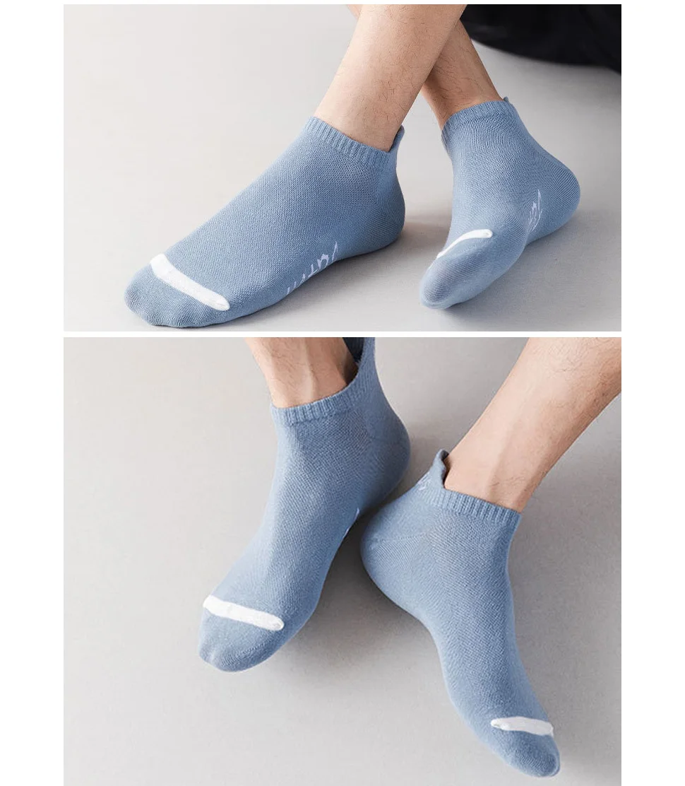 Bright Color Ankle No Show Socks Cotton Men Breathable Street Fashion Sport Deodorant,Invisible Travel Bike Running Socks Brand