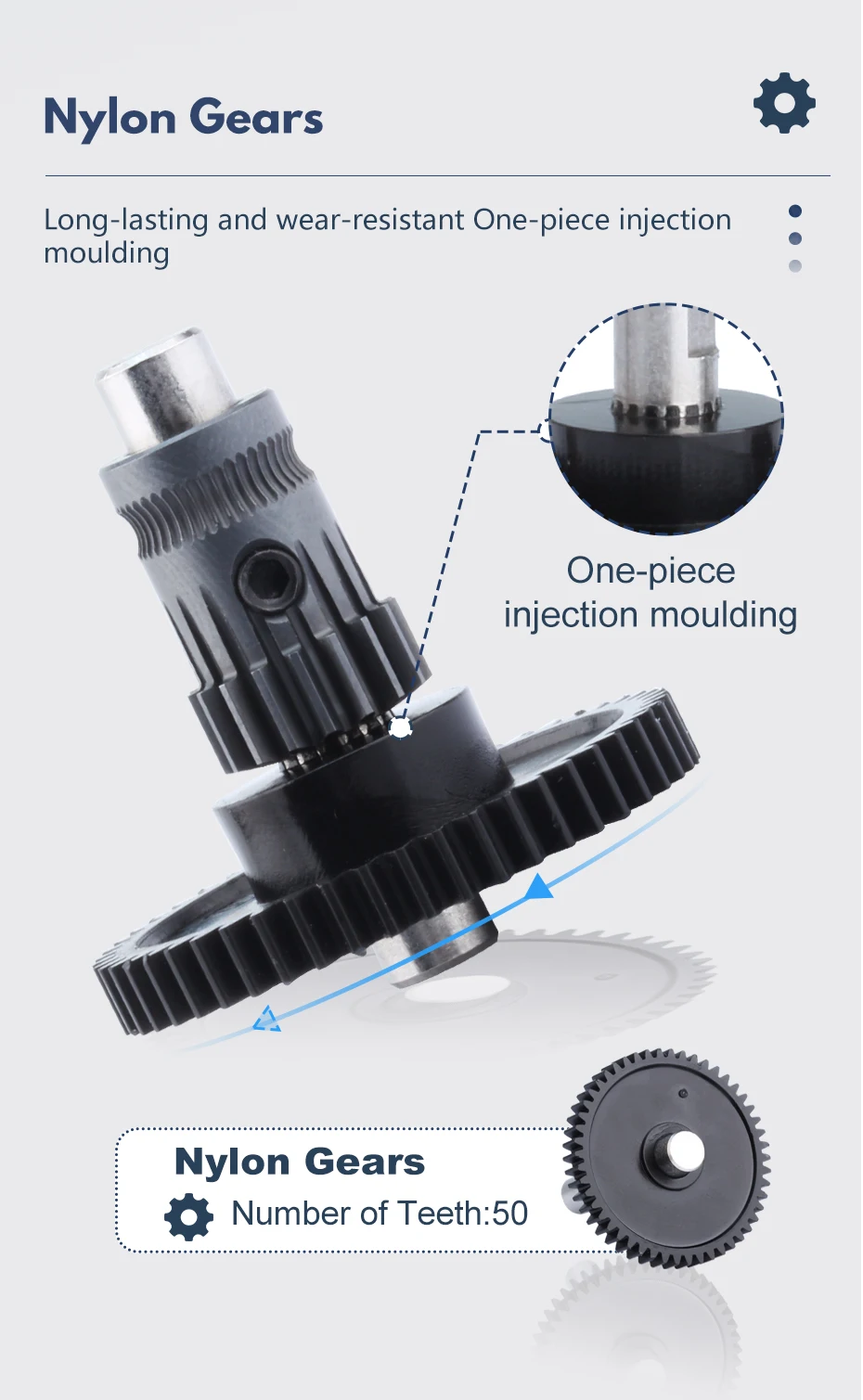 Trianglelab RNC Nano Coated Gear DDB Extruder V2.1 Bowden Extruder Dual Drive Extruder for 3D Printer Ender3 CR10 TEVO MK8