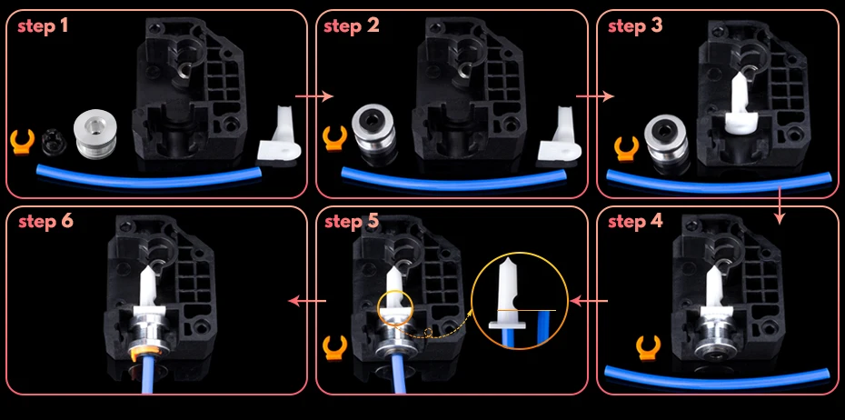 Trianglelab RNC Nano Coated Gear DDB Extruder V2.1 Bowden Extruder Dual Drive Extruder for 3D Printer Ender3 CR10 TEVO MK8