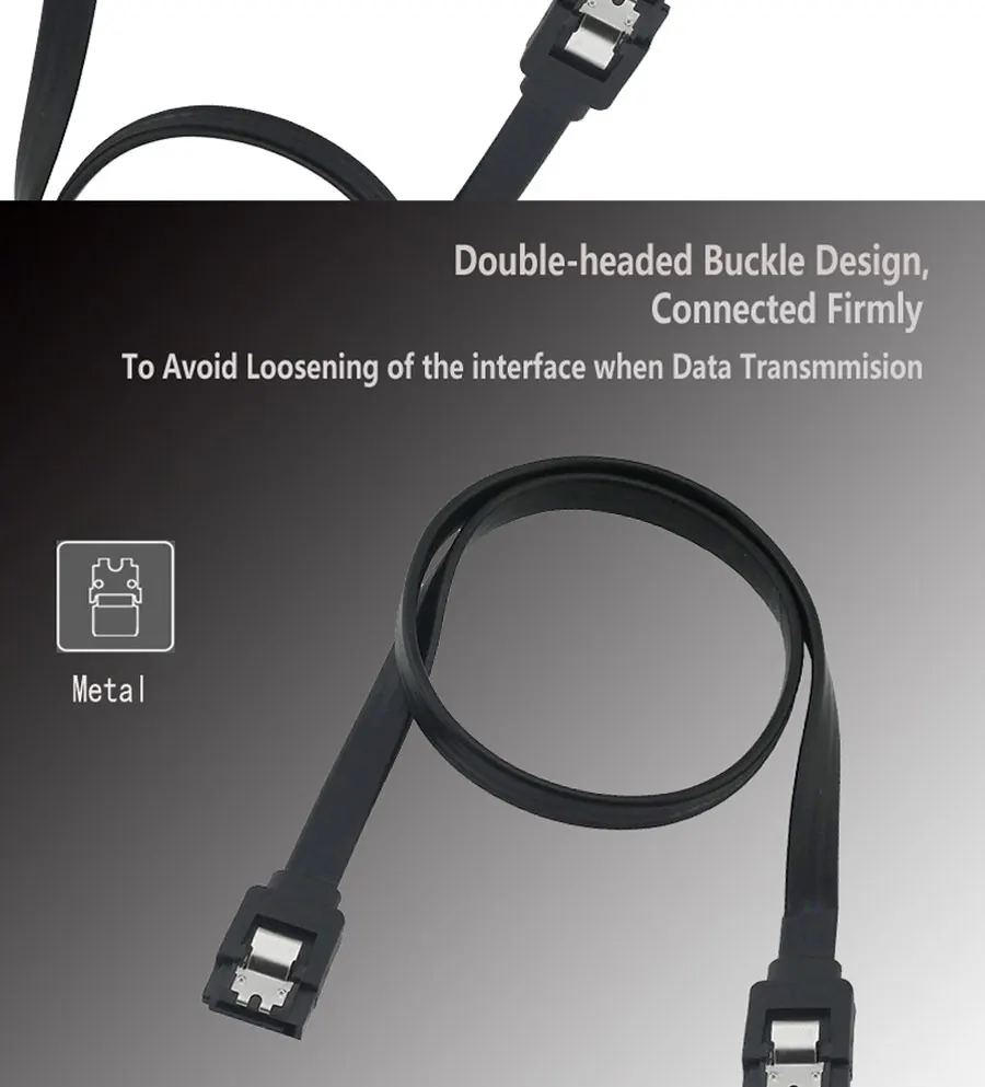Urgrico SATA Cable to Hard Disk SSD Adapter HDD Cable SATA3.0 90 Degree for Asus MSI Gigabyte Motherboard Cable SATA