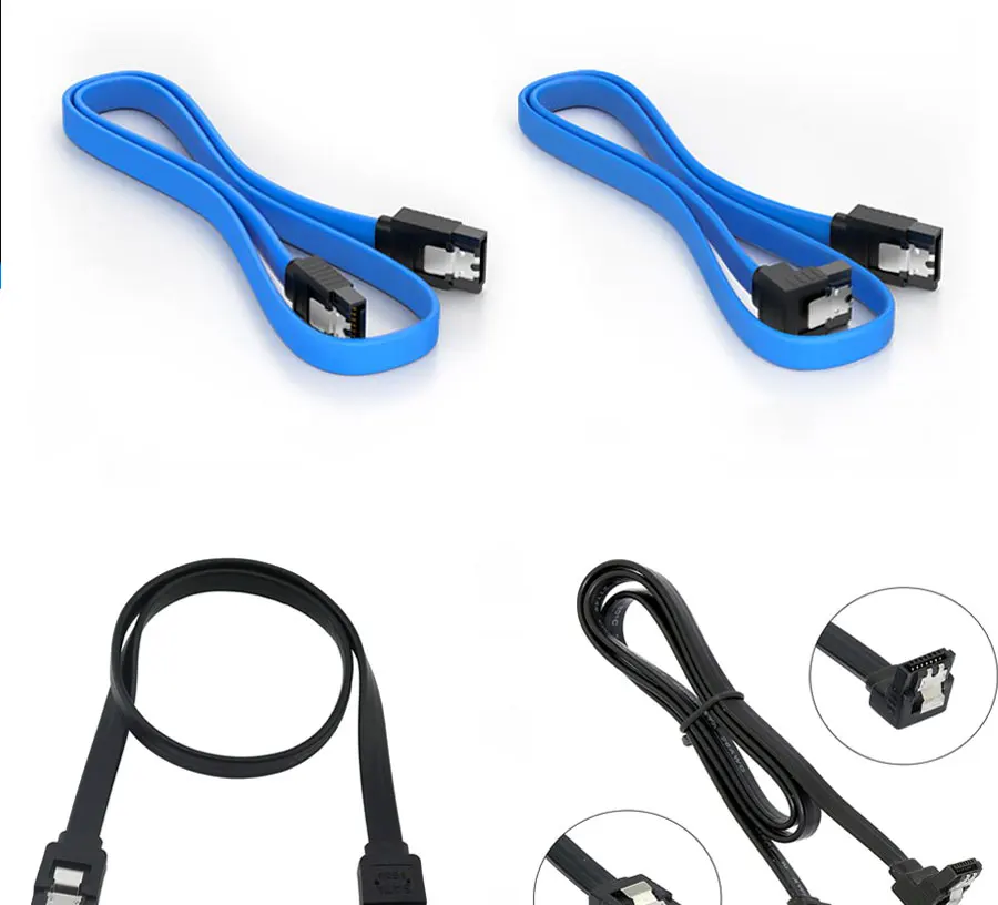 Urgrico SATA Cable to Hard Disk SSD Adapter HDD Cable SATA3.0 90 Degree for Asus MSI Gigabyte Motherboard Cable SATA