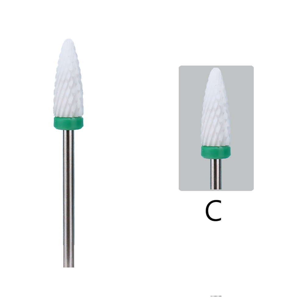 Ceramic Nail Drill Bit Nail Files Milling Cutter Electric Burr Grinding Head Manicure Pedicure Clean Cuticle Nail Art Equipment