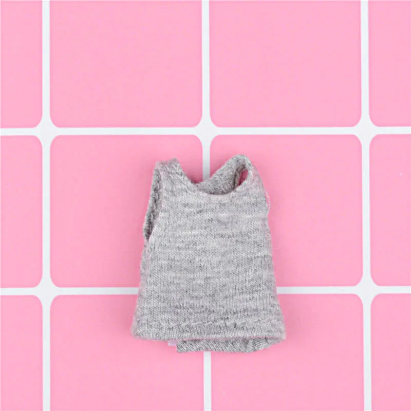 New Solid Color Doll Vest Clothes T-Shirt for OB11, OBitsu11, Molly, 1/12 BJD Doll Clothes Accessories for Dolls