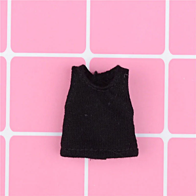 New Solid Color Doll Vest Clothes T-Shirt for OB11, OBitsu11, Molly, 1/12 BJD Doll Clothes Accessories for Dolls