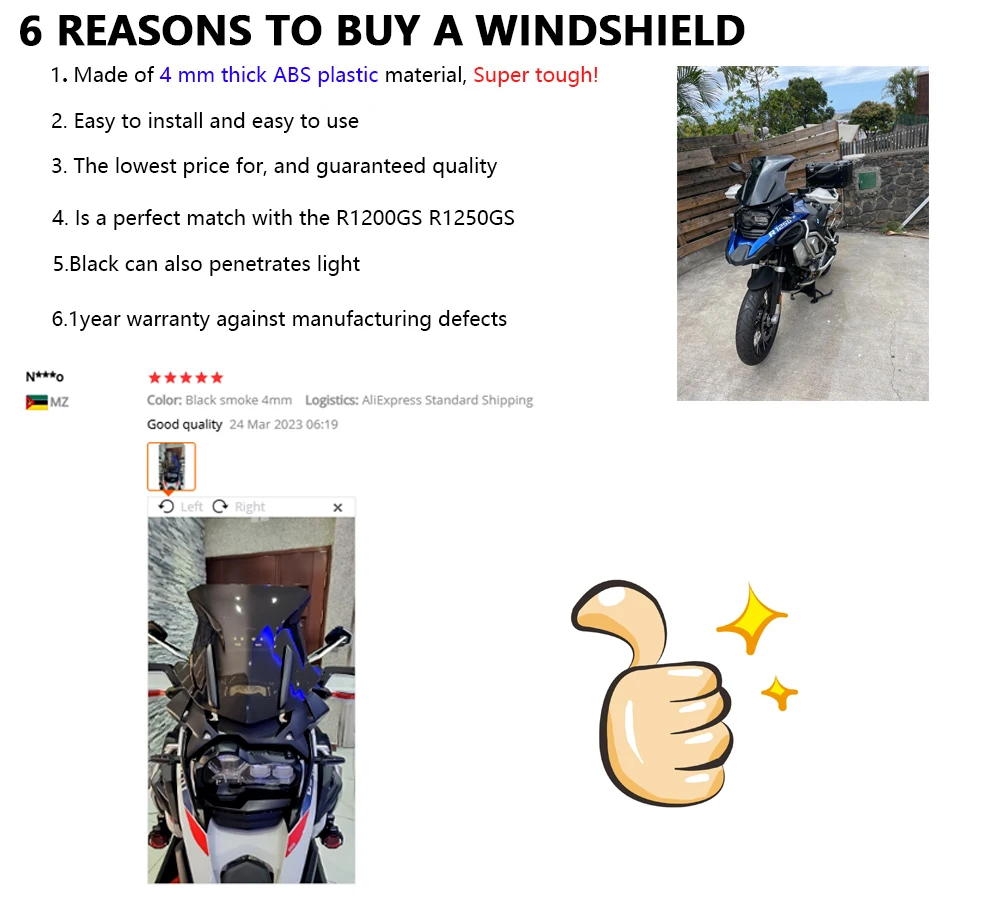 R1200GS R 1200 GS LC R1250GS ADV Adventure Windscreen Windshield For BMW R1250GS R1200GS Wind Shield Screen Protector Parts