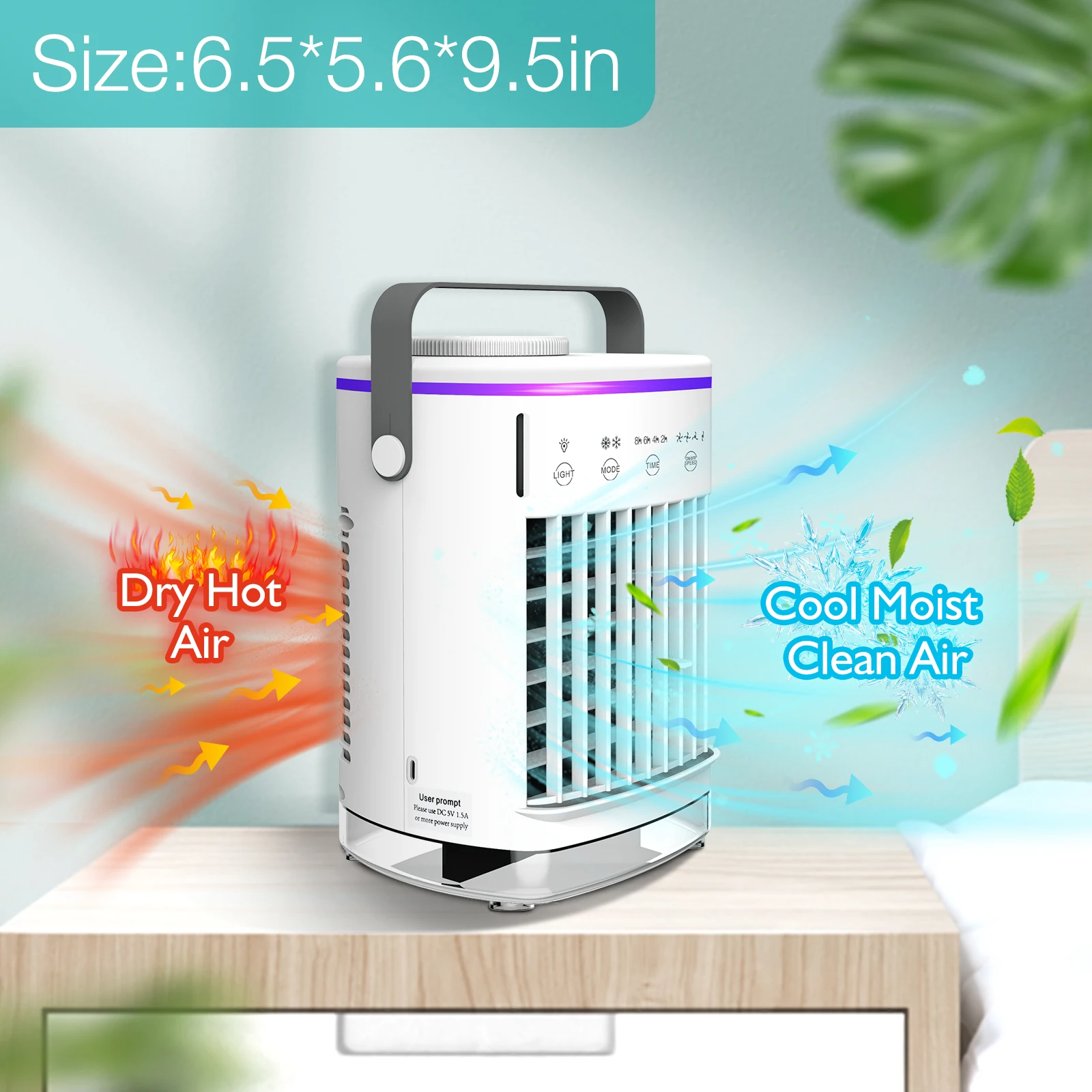 Plug-In Air Purifier Negative Ion Generator Mini Air Ionizer Dust Smoke Odor Remove For Home Bathroom Pet Air Cleaner Freshener