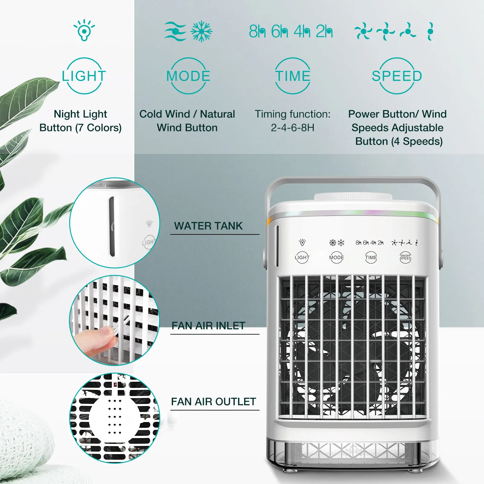 Plug-In Air Purifier Negative Ion Generator Mini Air Ionizer Dust Smoke Odor Remove For Home Bathroom Pet Air Cleaner Freshener