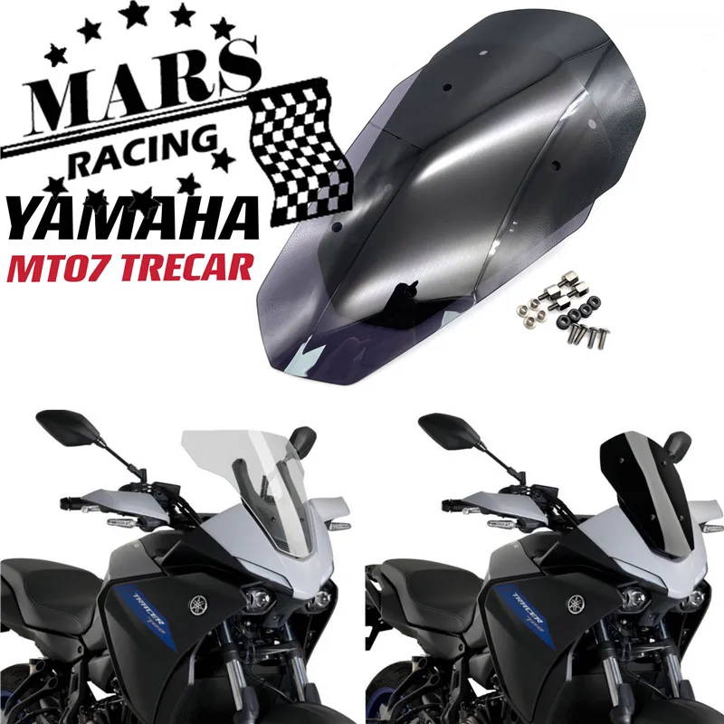 Motorcycle Touring Sports Windshield Deflector WindScreen For Yamaha MT-07 TRACER MT07 TRACER 2020 2021 MT07 TRACER Windshield