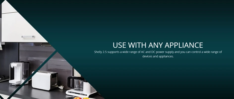 Shelly 2.5 Smart Home Double Relay WiFi Switch Roller Shutter Open Source Wireless For Garage Door Curtain Dual Power Metering