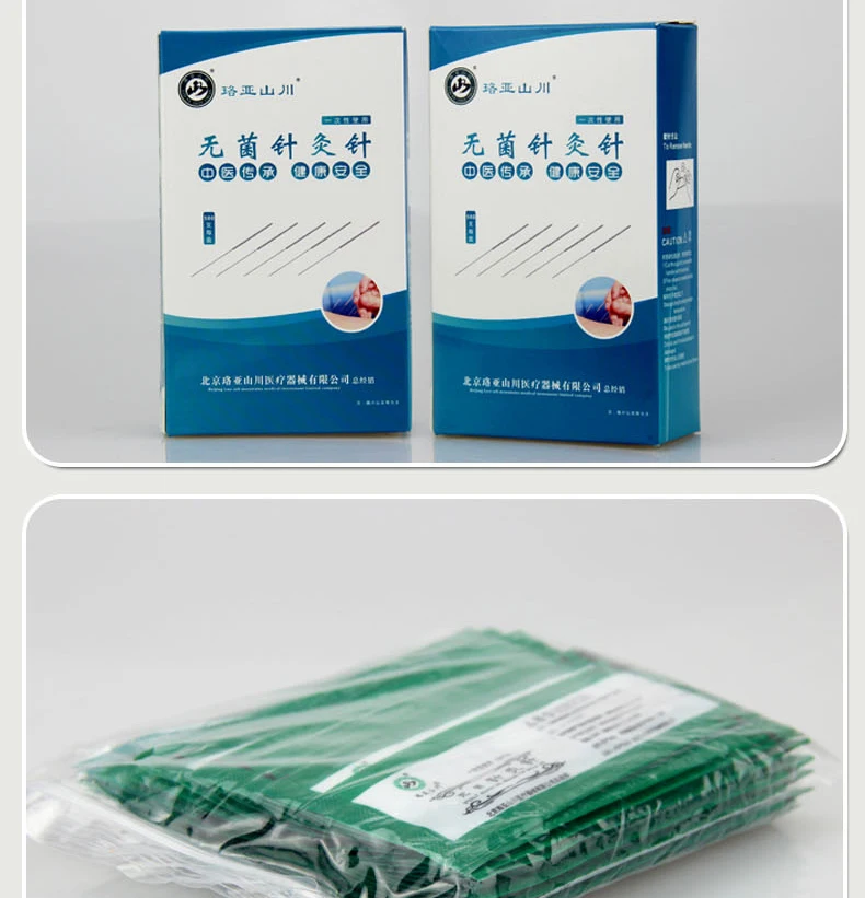 500PCS Traditional Chinese Medical Flat Handle Acupuncture Needles with Tube Disposable Sterile Needle Many Size