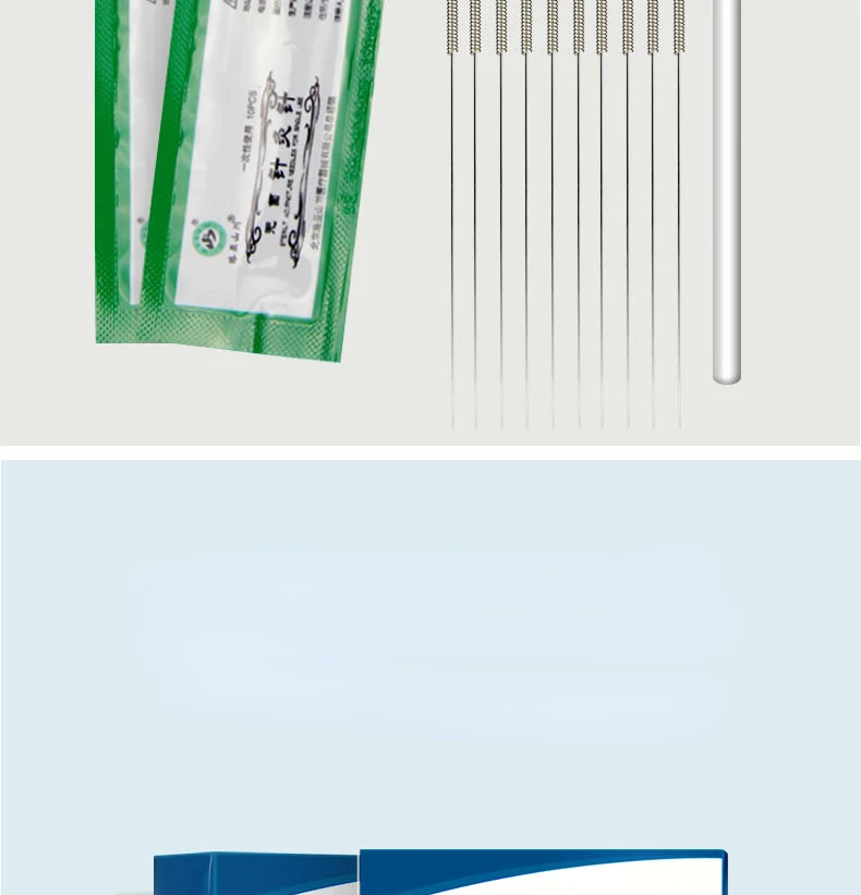 500PCS Traditional Chinese Medical Flat Handle Acupuncture Needles with Tube Disposable Sterile Needle Many Size