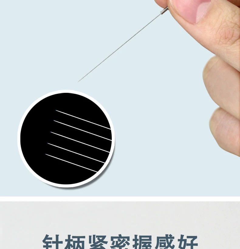 500PCS Traditional Chinese Medical Flat Handle Acupuncture Needles with Tube Disposable Sterile Needle Many Size