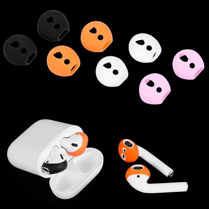 For Apple airpods 1 2 anti-lost silicone sleeve wireless Bluetooth headset case ultra-thin non-slip ear Covers caps