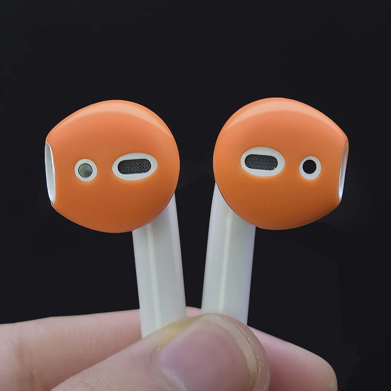 For Apple airpods 1 2 anti-lost silicone sleeve wireless Bluetooth headset case ultra-thin non-slip ear Covers caps