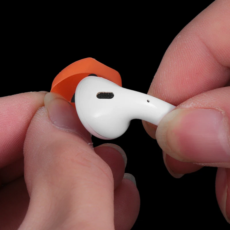 For Apple airpods 1 2 anti-lost silicone sleeve wireless Bluetooth headset case ultra-thin non-slip ear Covers caps