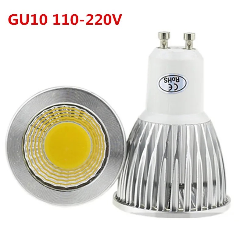 1X High Power Lampada Led MR16 Cob 6 W 9 W 12 W Led Cob Spotlight Cool White MR16 GU 5.3 GU10 12V/110V/ 220V Lamp