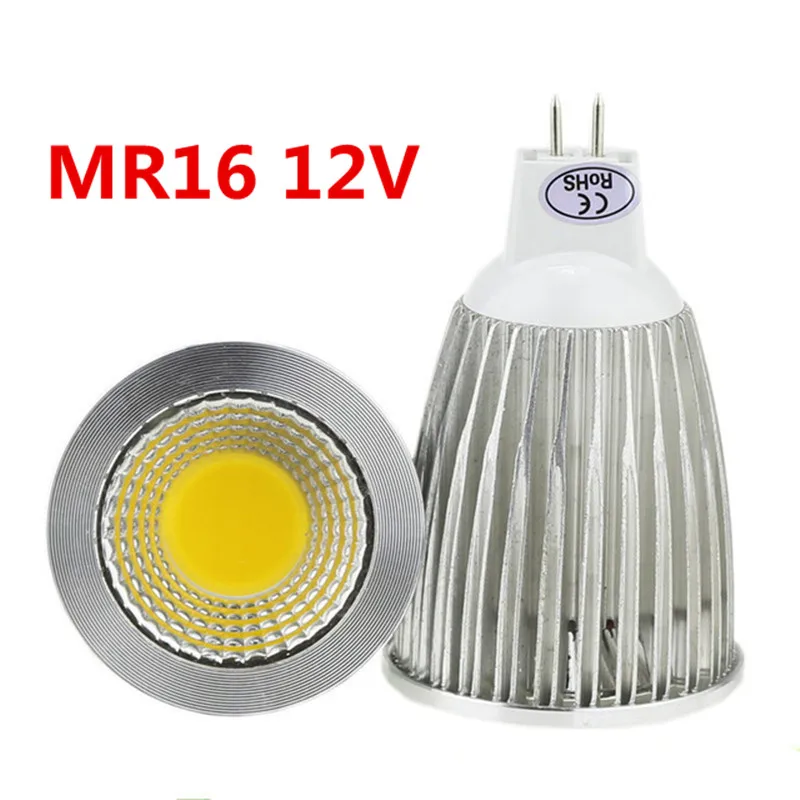 1X High Power Lampada Led MR16 Cob 6 W 9 W 12 W Led Cob Spotlight Cool White MR16 GU 5.3 GU10 12V/110V/ 220V Lamp