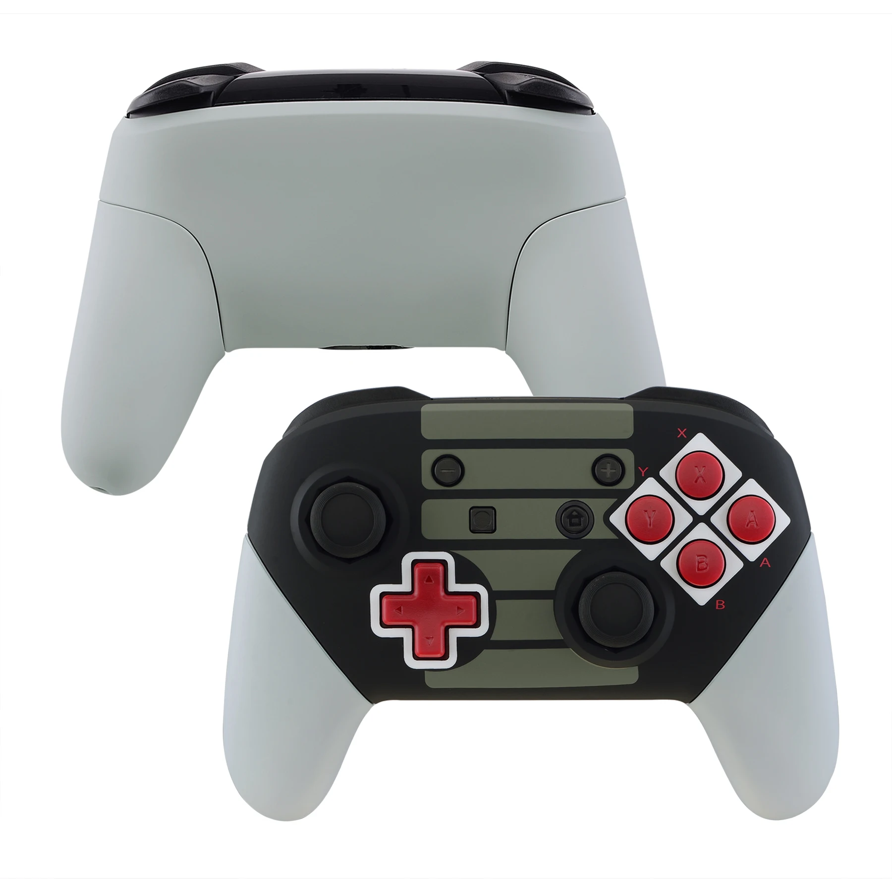 eXtremeRate Octagonal Gated Sticks Design DIY Grip Housing Shell, Replacement Faceplate Backplate for NS Switch Pro Controller
