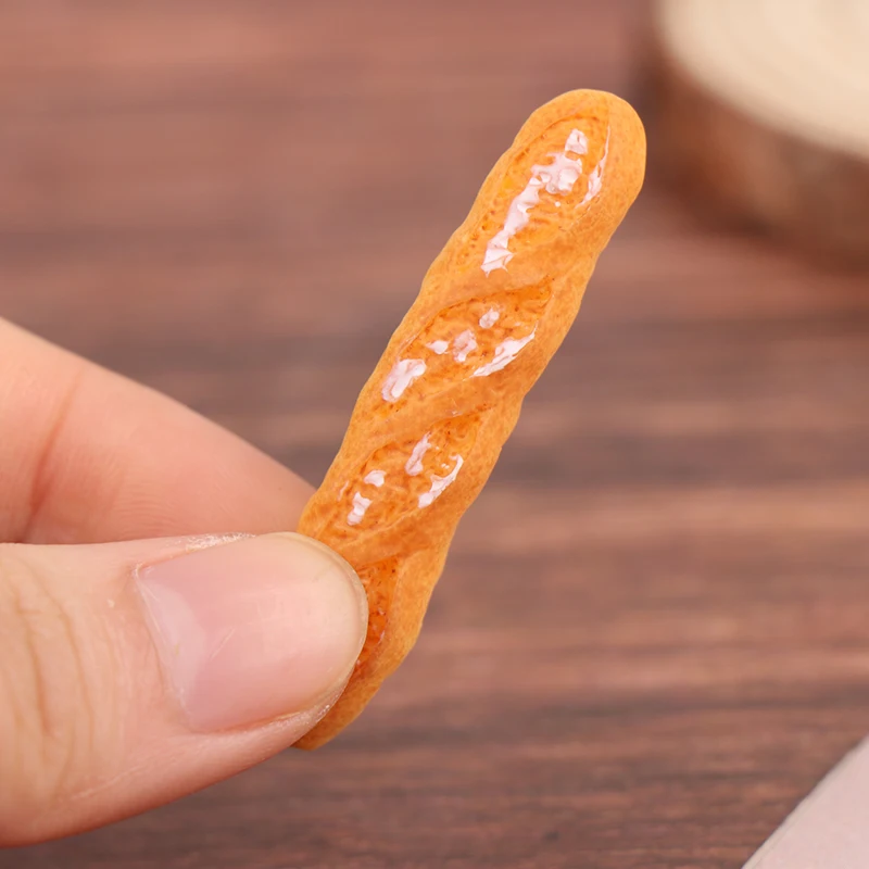 1 Set Fake Croissant Mini Food Bread Ornament Miniature Dollhouse Decor Furniture Toys Dollhouse Accessories Home Craft