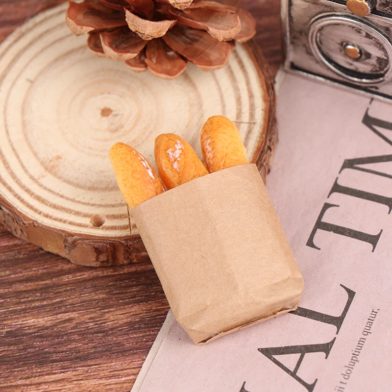 1 Set Fake Croissant Mini Food Bread Ornament Miniature Dollhouse Decor Furniture Toys Dollhouse Accessories Home Craft