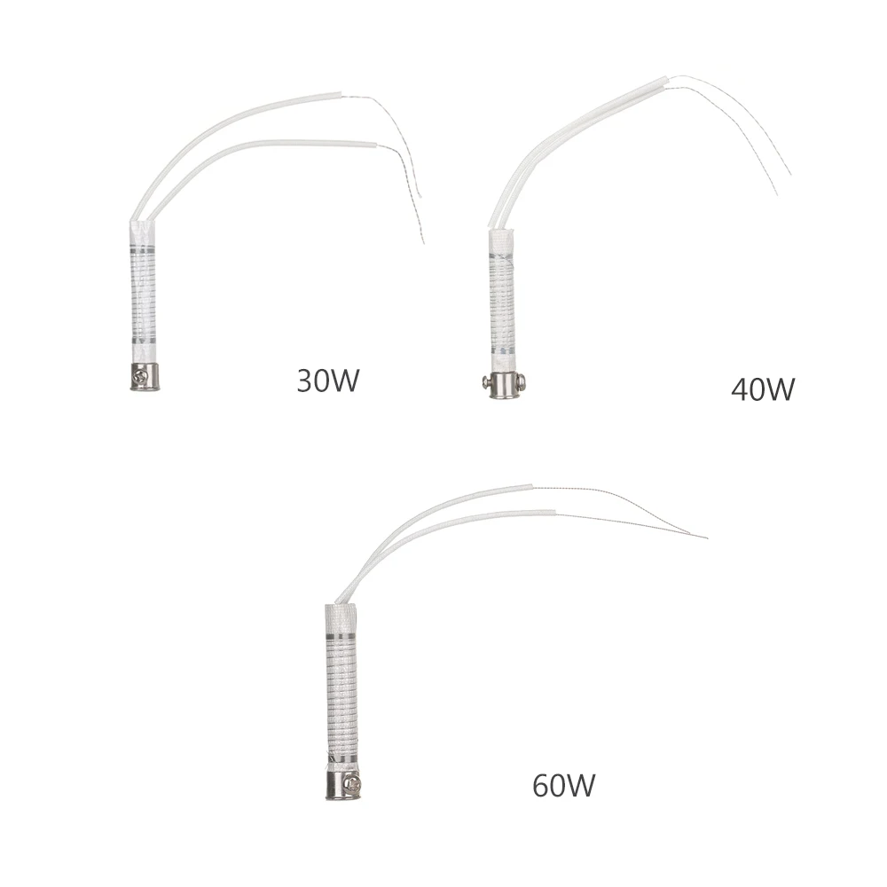Durable 220V Soldering Iron Core Heating Element Replacement Welding Tool External Heat Soldering Metalworking Tool 30W 40W 60W