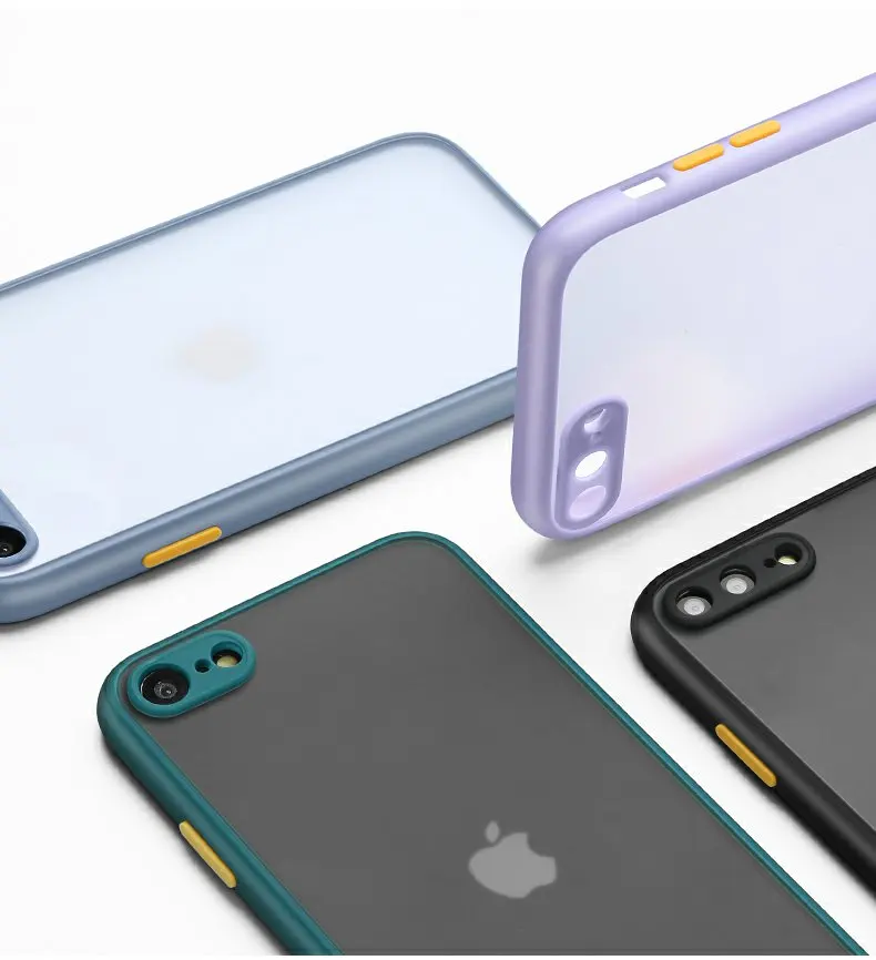 The New Anti-drop Case For iphone SE 2020 Case for iphone 6 6s 7 8 Plus SE2 2020 2022 Frosted Fine Pore Skin Protection Cases