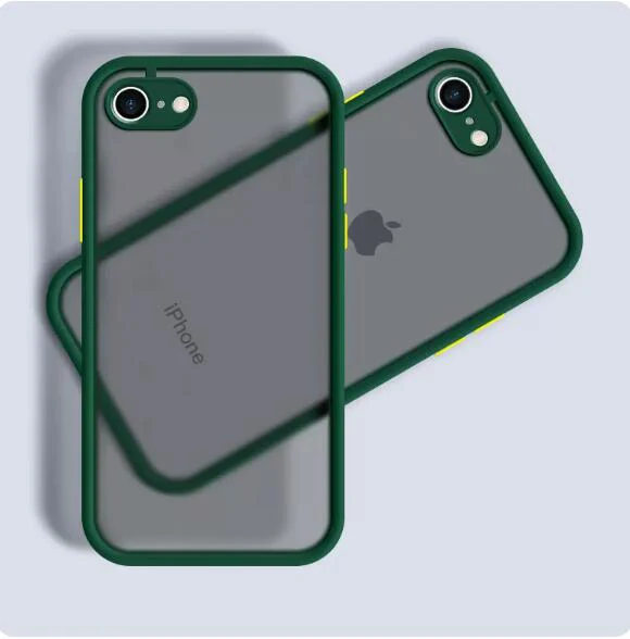 The New Anti-drop Case For iphone SE 2020 Case for iphone 6 6s 7 8 Plus SE2 2020 2022 Frosted Fine Pore Skin Protection Cases